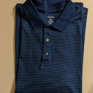 Walmart Blue / Light Blue Strip Polo Shirt 17